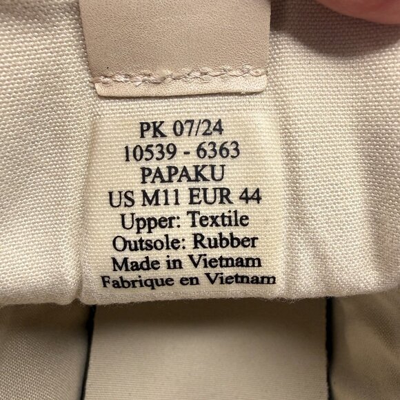 OluKai Papaku Chukka Boots Men 11.0 Dark Wood Canvas Leather Waterproof - Picture 12 of 14